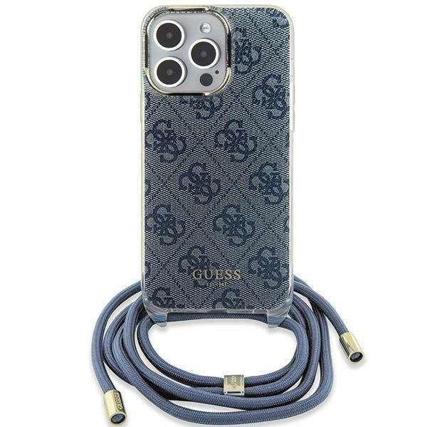 Guess Crossbody Cord 4G Print case iPhone 15/14/13 - Kék tok