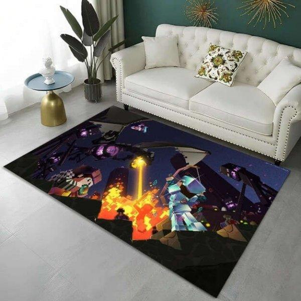Gamer gyerek szőnyeg, bársony flanel, Vég dimenzió, 80 x 120 cm