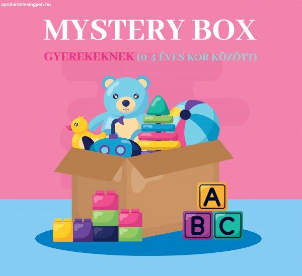 MYSTERY BOX gyerekeknek (0-4 éves kor között) 5+ db
meglepetés termék  9990.-Ft