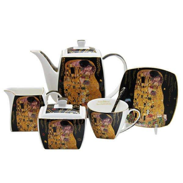 Klimt porcelán komplett kávés / teáskészlet 240 ml - 6 személyes