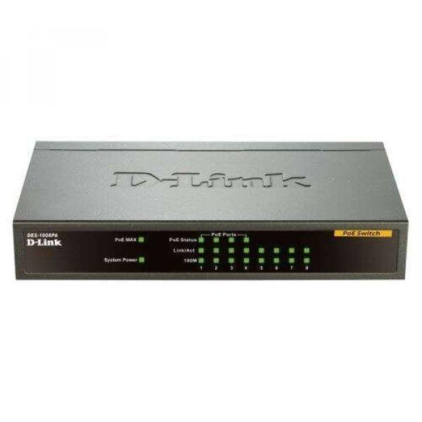 D-Link DES-1008PA 10/100Mbps 8 portos PoE switch