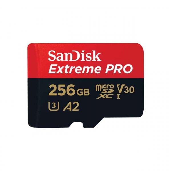 Sandisk Extreme PRO 256GB microSDXC UHS-I Memóriakártya + Adapter