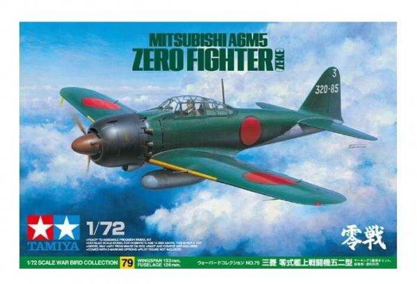Tamiya A6M5 Zero (Zeke) vadászrepülőgép műanyag modell (1:72)