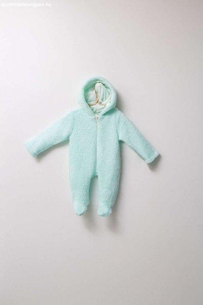 Fogó baba téli jumpsuit, Tongs Baby, cipzárral bélelt, zöld (méret: 3-6
hónap)