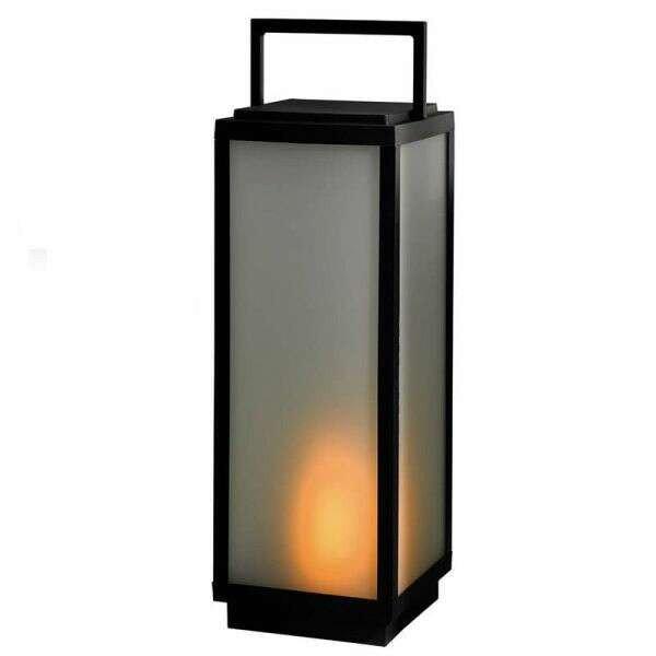 Dekoratív LED-es állólámpa - 53 cm - fekete