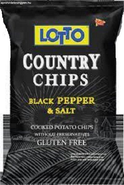 Contry Chips Fekete Bors & Só 150G-Gluténmentes