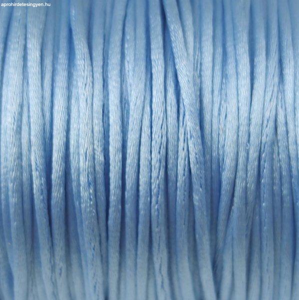 Selyem zsinór (rattail) - 1mm - Light Blue