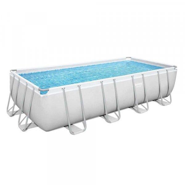 Bestway Kefalónia 549x274x122cm Fémvázas medence homokszűrős
vízforgatóval, medence takaróval és létrával (FFA 681) #szürke
