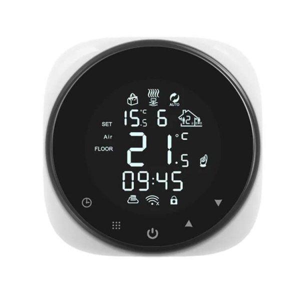 RSH® TM012- Okos WiFi-s termosztát. Alkalmas gázkazán, vagy elektromos és
víz keringetéses padlófűtéses rendszerekhez - 16A terhelhetőség, App
irányítás