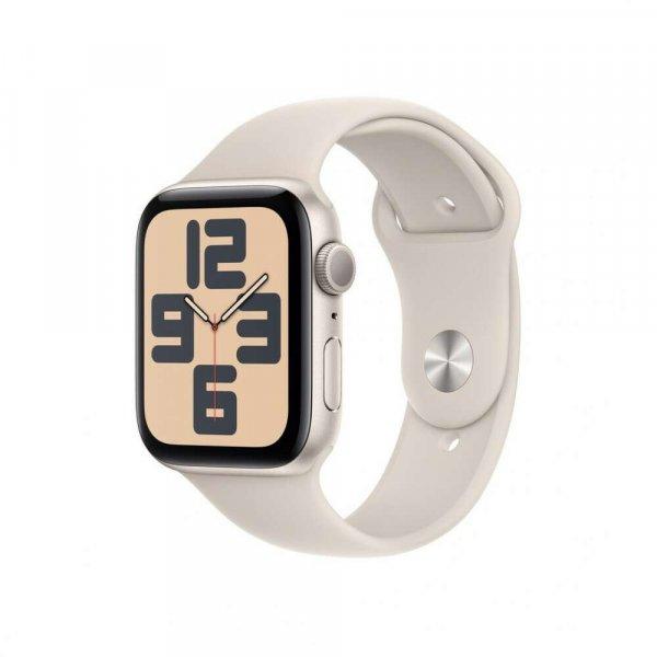 Apple Watch SE3 44mm fényes Alu tok,Csillagfény sport szíj (M/L)