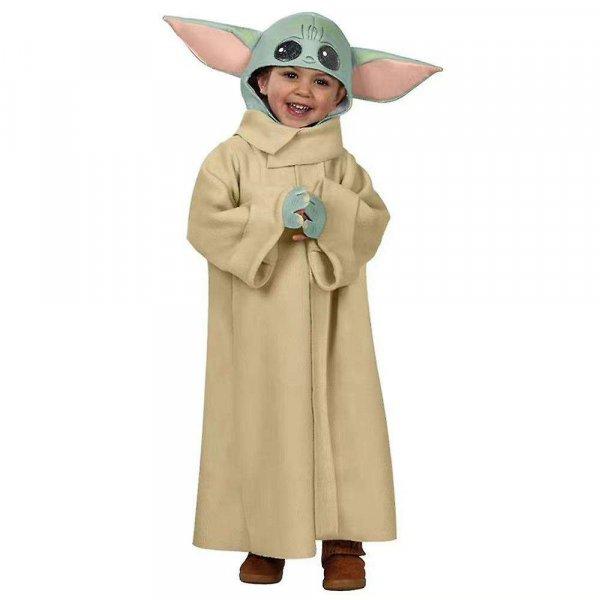 IdeallStore® jelmez gyerekeknek, Baby Yoda, bézs, 5-7 éves korig, maszkkal
együtt