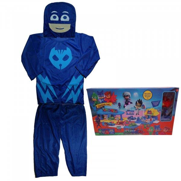IdeallStore® gyerekruha, Blue Cat, 3-5 éves méret, 100-110, kék, garázzsal