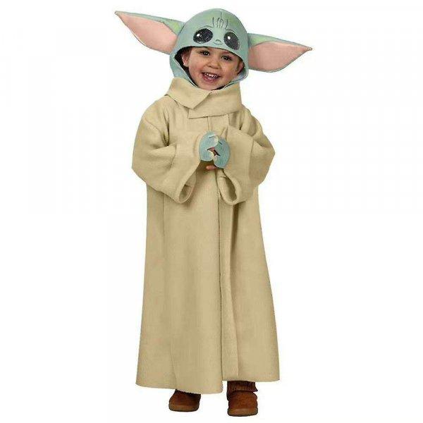 IdeallStore® jelmez gyerekeknek, Baby Yoda, bézs, 7-9 éves korig, maszkkal
együtt
