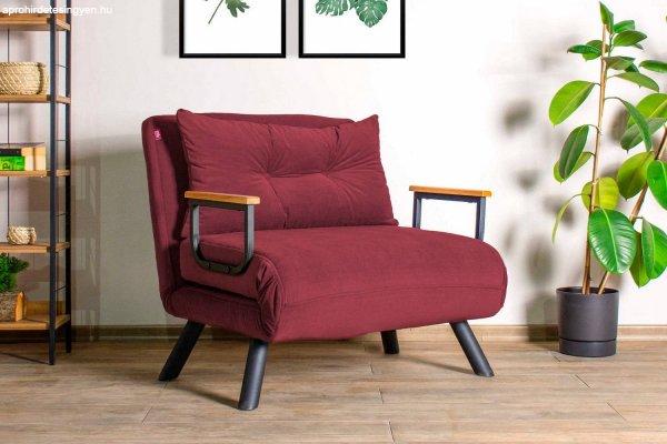 Design összecsukható szék Hilarius piros-barna