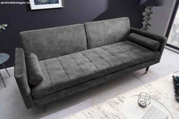 Design ágyazható kanapé Walvia 196 cm szürke