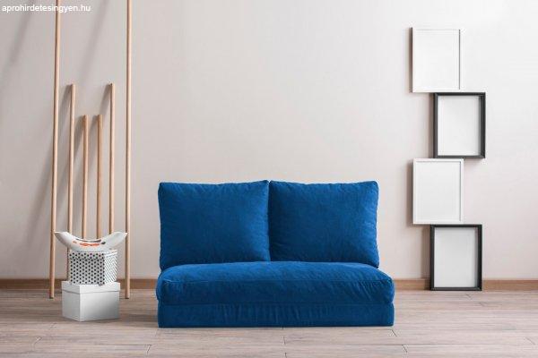 Design összecsukható kanapé Wandella 120 cm kék