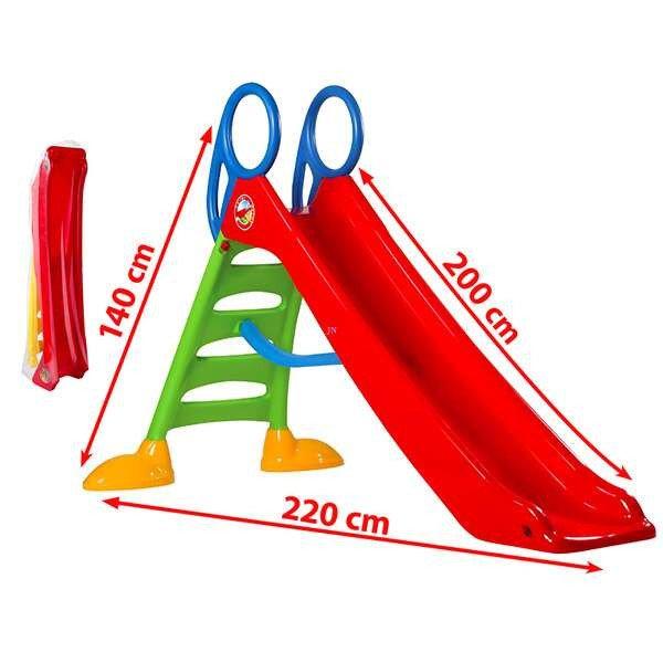 Dohány Toys L2085 Nagy piros csúszda 2 m-es csúszófelülettel