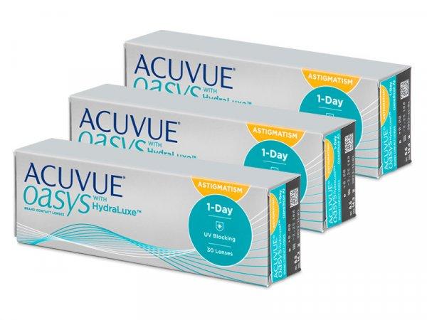 Acuvue Oasys 1-Day with HydraLuxe for Astigmatism (90 lencse)