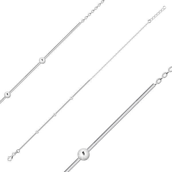 925 ezüst bokalánc – kígyó mintás lánc, kerek egymással összekapcsolt
láncszemek