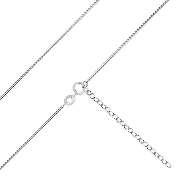 925 Ezüst lánc - sűrűn összekapcsolt négyzet alakú láncszemek,
vastagsága 0,8 mm