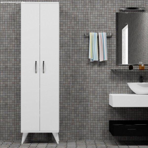 BODOL0101 Fürdőszobai magas szekrény Fehér
