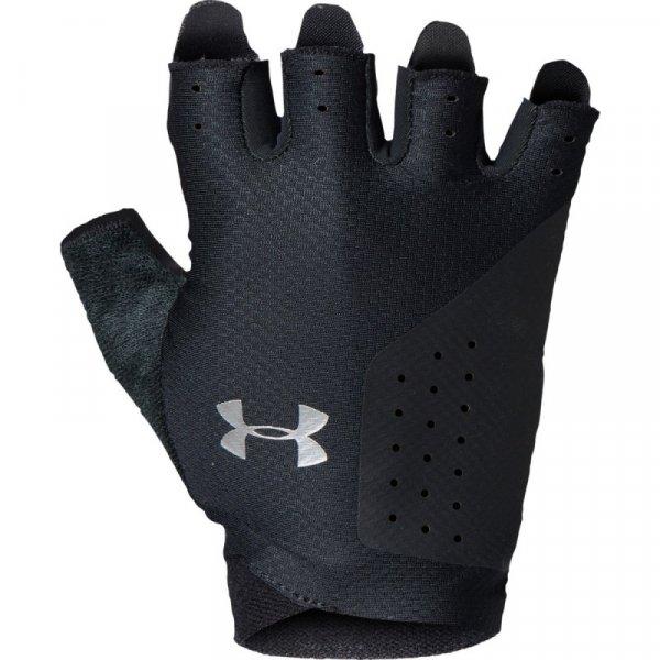 UNDER ARMOUR-1329326-001 Half Finger Gloves Fekete M