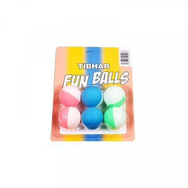 TIBHAR-Tibhar Funballs, x6, bicoloured Keverd össze