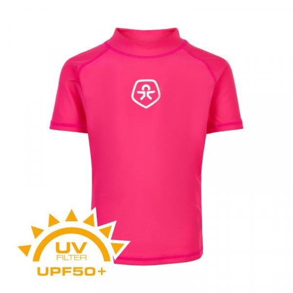 COLOR KIDS-T-shirt solid UPF 50+ Pink Yarrow Rózsaszín 140