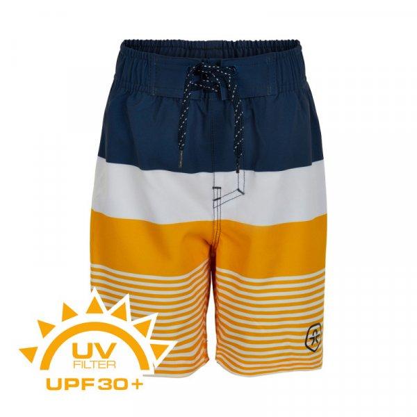 COLOR KIDS-Swim shorts stripes UPF 30+ Saffron Kék 128