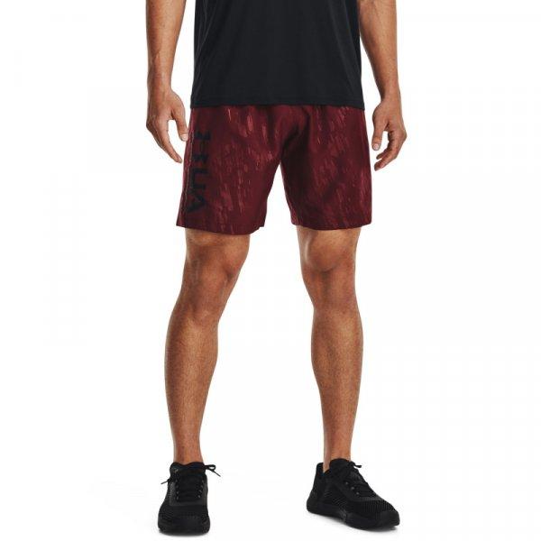 UNDER ARMOUR-UA Woven Emboss Shorts-RED-1361432-690 Piros M