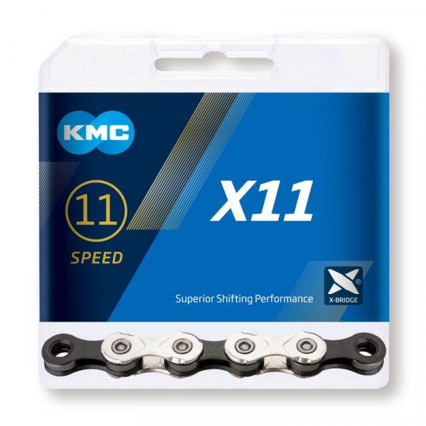 KMC-X 11 silver grey 118 links Ezüst