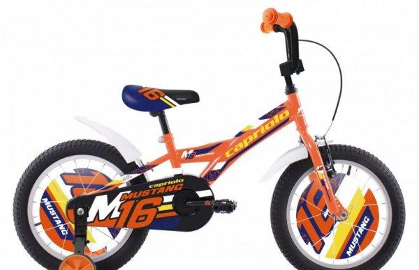 Capriolo Mustang 16" gyerek kerékpár Narancs