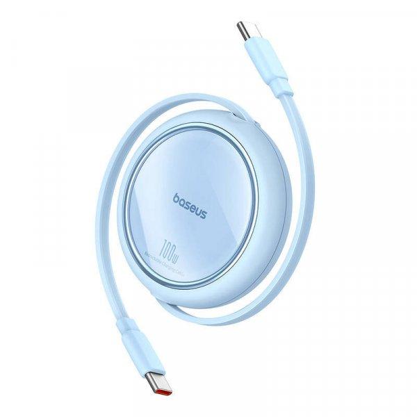 Baseus Free2Draw USB-C – USB-C kábel, PD, 100 W, 1 m (fehér)