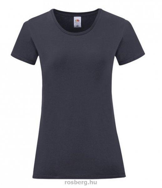 Fruit of the Loom 61432 női ICONIC póló 150T XS-XXL méretek DEEP NAVY