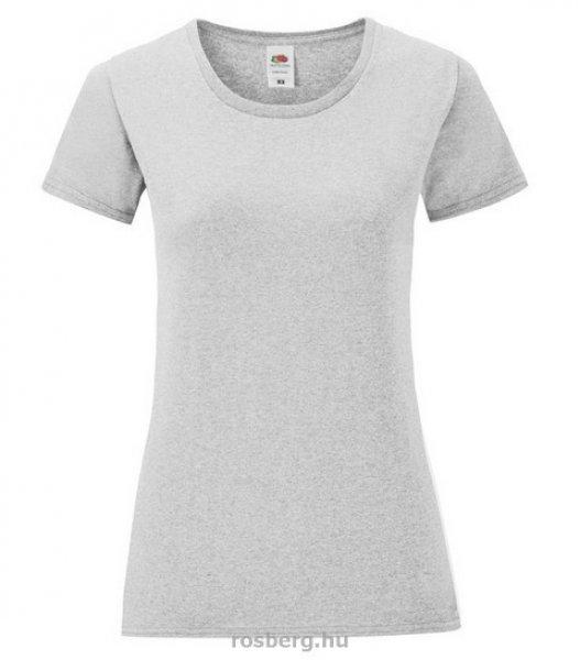 Fruit of the Loom 61432 női ICONIC póló 150T XS-XXL méretek HEATHER GREY