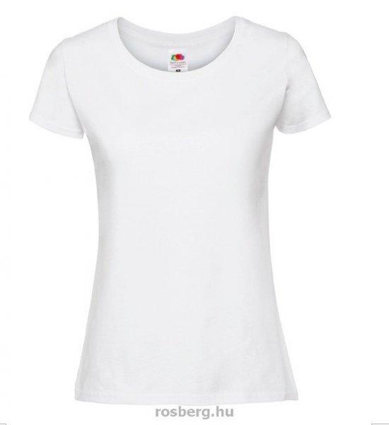 Fruit of the Loom 61424 női ICONIC póló 195T XS-XXL méretek FEHÉR