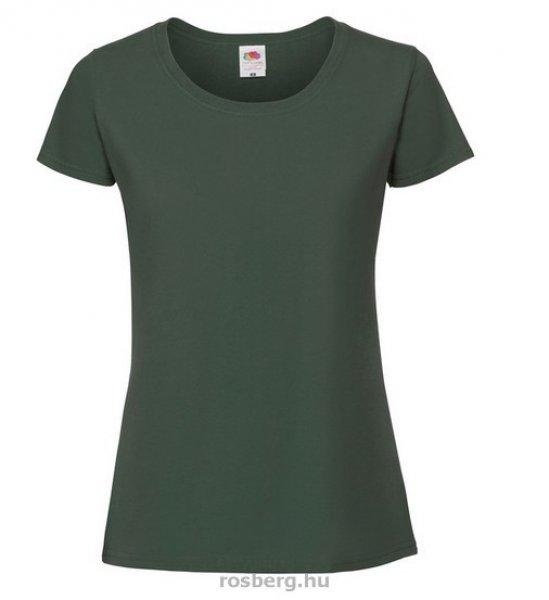 Fruit of the Loom 61424 női ICONIC póló 195T XS-XXL méretek BOTTLE GREEN