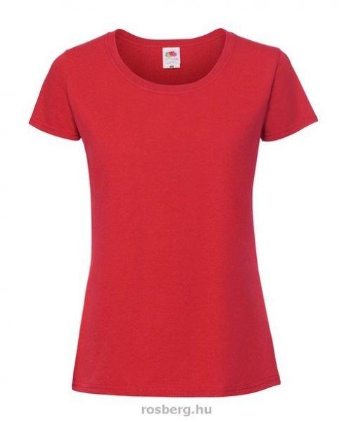 Fruit of the Loom 61424 női ICONIC póló 195T XS-XXL méretek RED