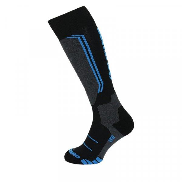 BLIZZARD-Allround wool ski socks,black/anthracite/blue Fekete 31/34