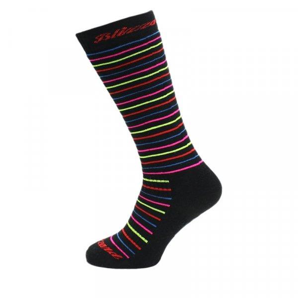 BLIZZARD-Viva Allround ski socks junior, black/rainbow stripes Fekete 27/29