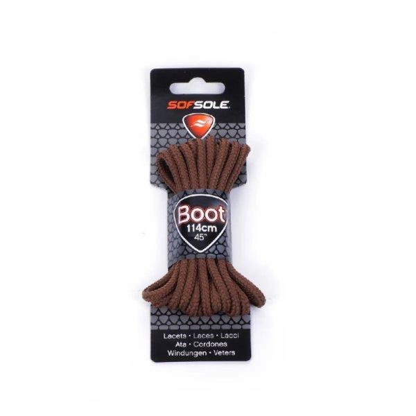 SOFSOLE-LACES OUTDOOR 801935 LIGHT BROWN WAXED 114 CM Barna 114 cm