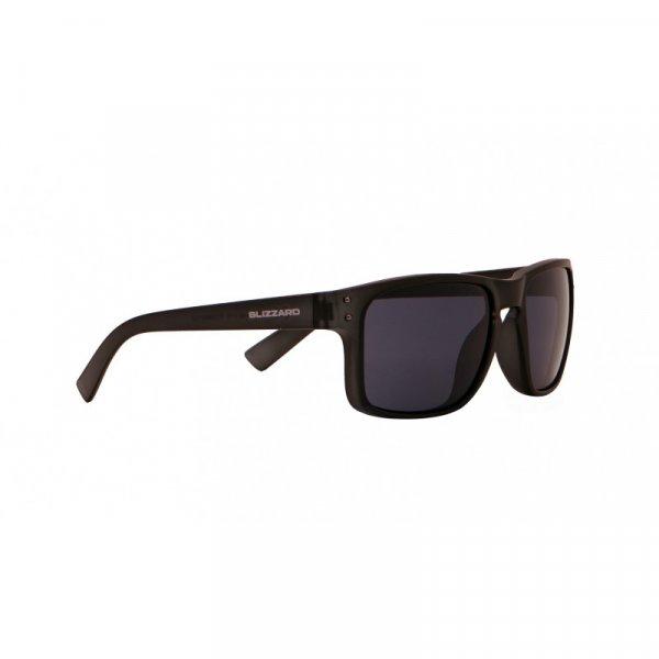 BLIZZARD-Sun glasses PCC606001-transparent black mat-65-17-135 Fekete 65-17-135