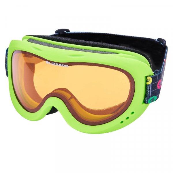 BLIZZARD-Ski Gog. 907 DAO, neon green, amber1 Zöld UNI