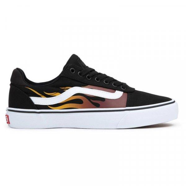 VANS-MN Ward Deluxe faded flame/black/white Fekete 43