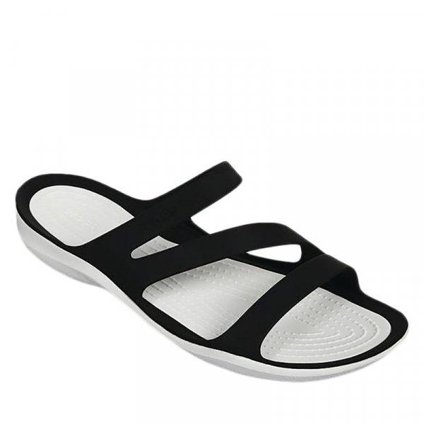CROCS-Swiftwater Sandal W black/white Fekete 36/37