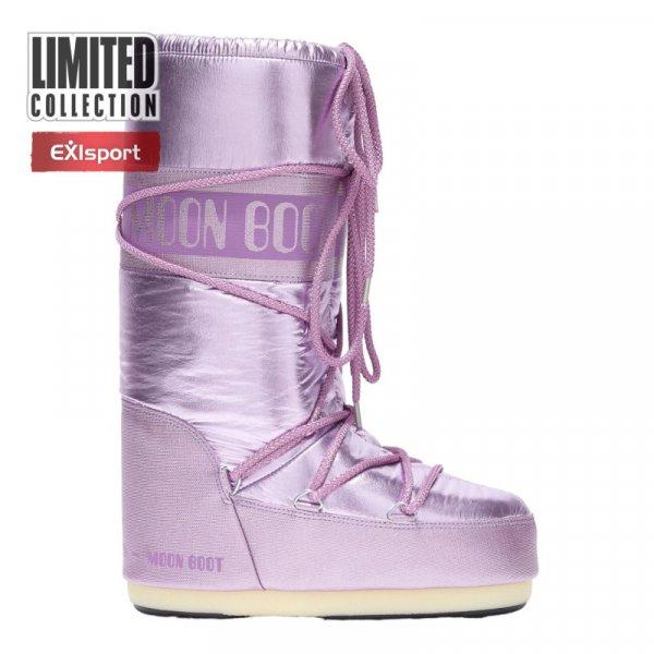 MOON BOOT-Icon Met rose Lila 39/41