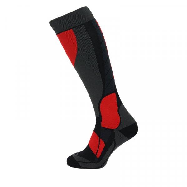 BLIZZARD-Compress 120 ski socks, black/grey/red Fekete 39/42