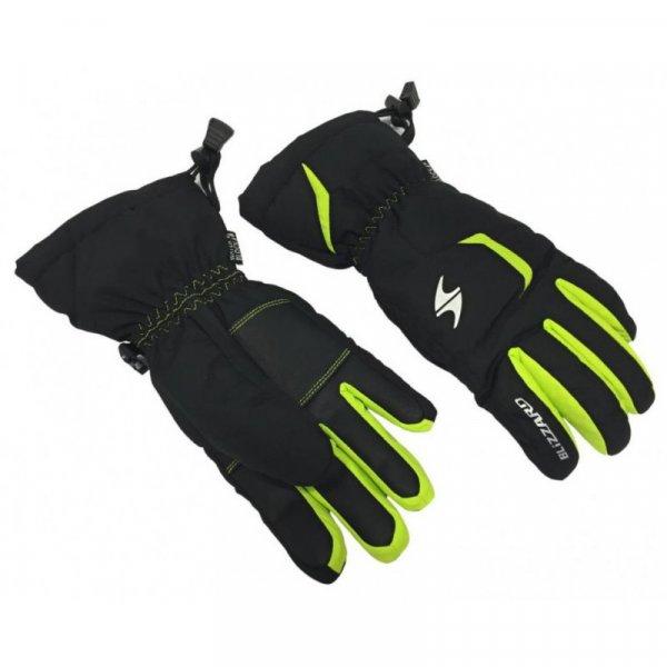 BLIZZARD-Reflex junior ski gloves, black/green Fekete 6
