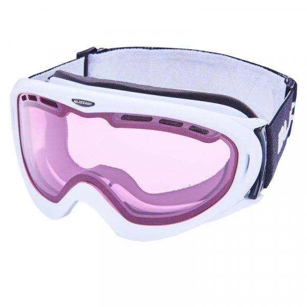 BLIZZARD-Ski Gog. 905 DAVO, white shiny, rosa1 Fehér UNI