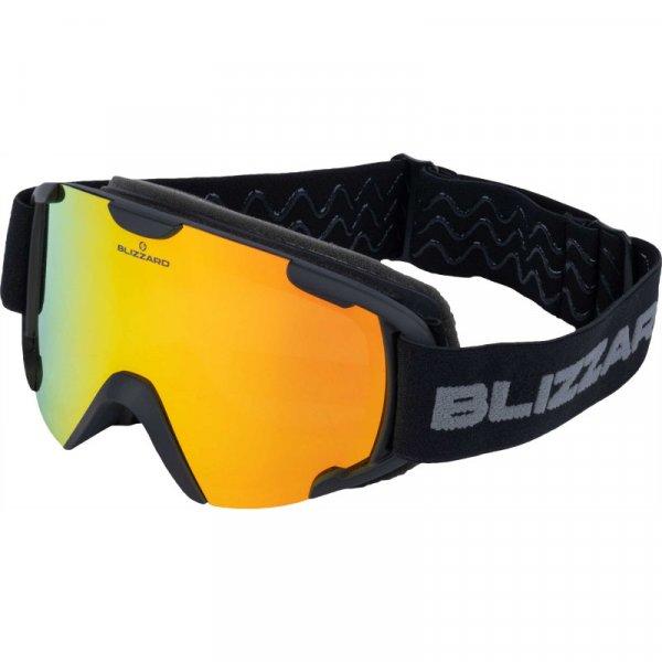 BLIZZARD-Ski Gog. 938 MDAVZO, black matt, smoke2, orange revo Fekete UNI